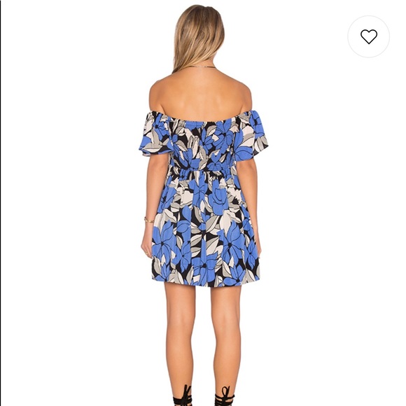 NWT Free People Louise Smocked Dress in Blue Combo - Picture 2 of 6